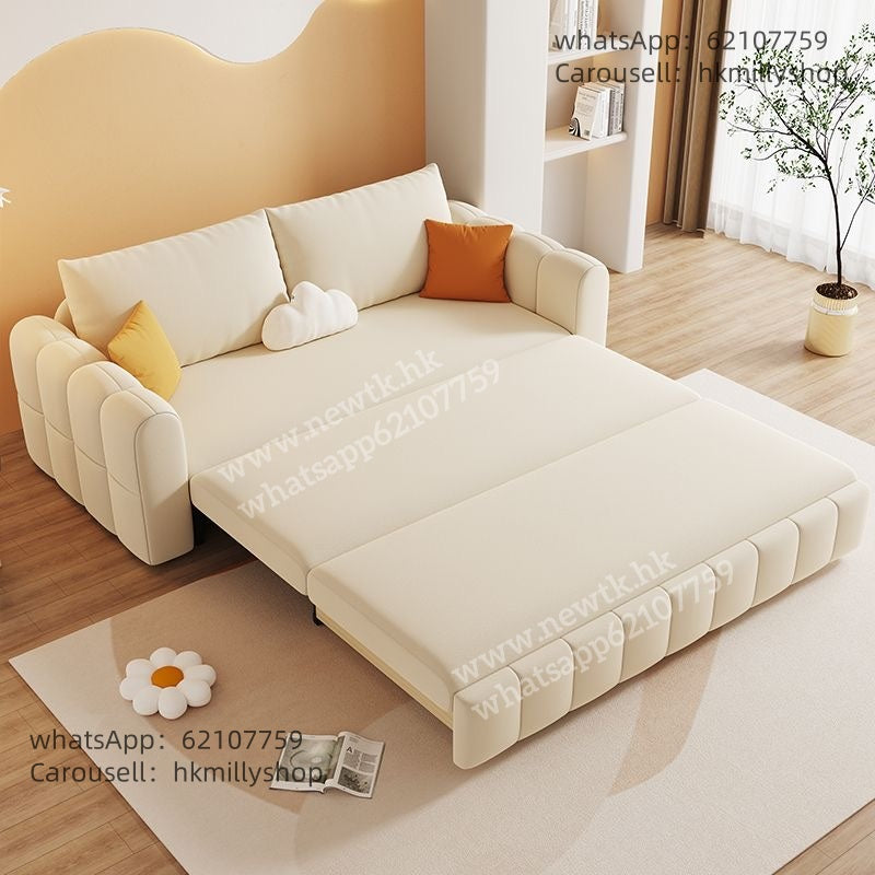 A&5130折疊沙發床 科技絨布梳化床 儲物沙發 多功能梳化床sofa bed
