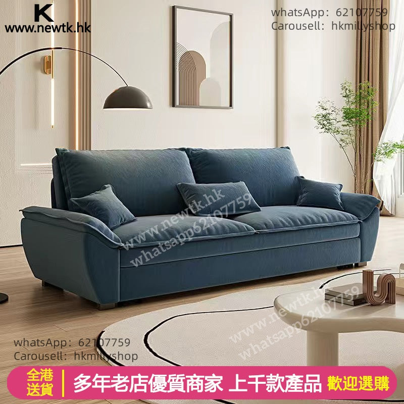 A&5134沙發床 皮質梳化床 儲物沙發 雙人沙發 折疊床免洗科技皮 多顏色選擇全新包送貨